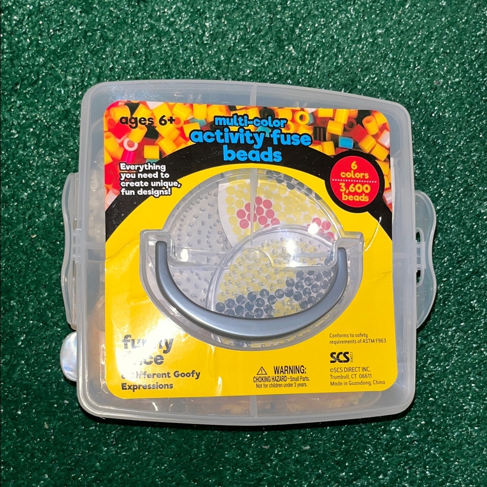 Funny Face Emoji Multi-Color Activity Fuse Beads Kit 6 Colors 6 Expressions